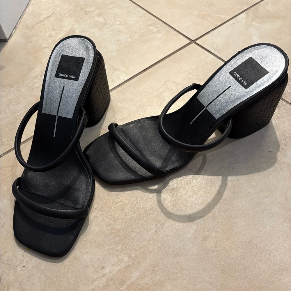 Dolce Vita Black Strappy Heels